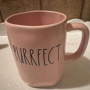 Rae Dunn Pink 'Purrfect' Mug